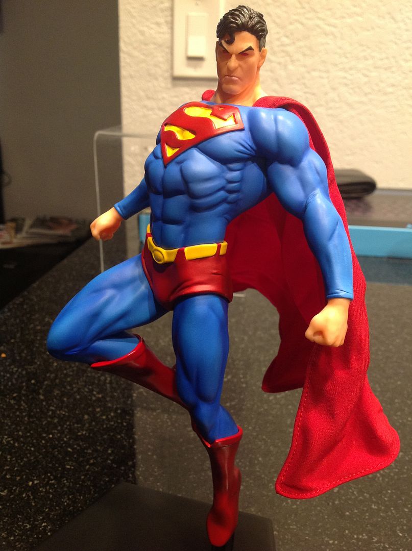 iron studios superman statue